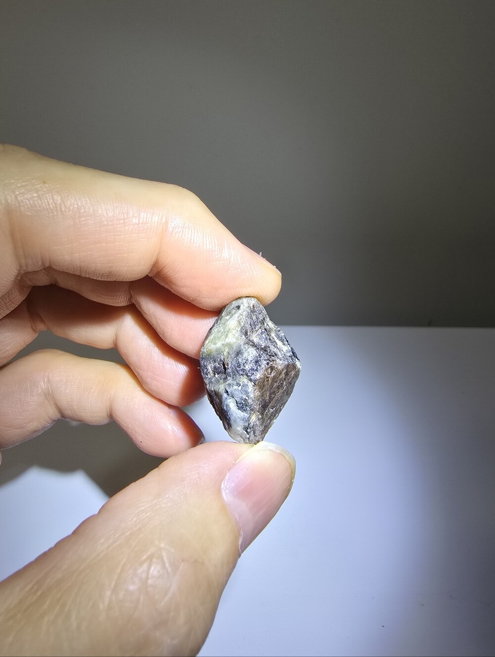 Sapphire Corundum Rough Crystal Specimen #J